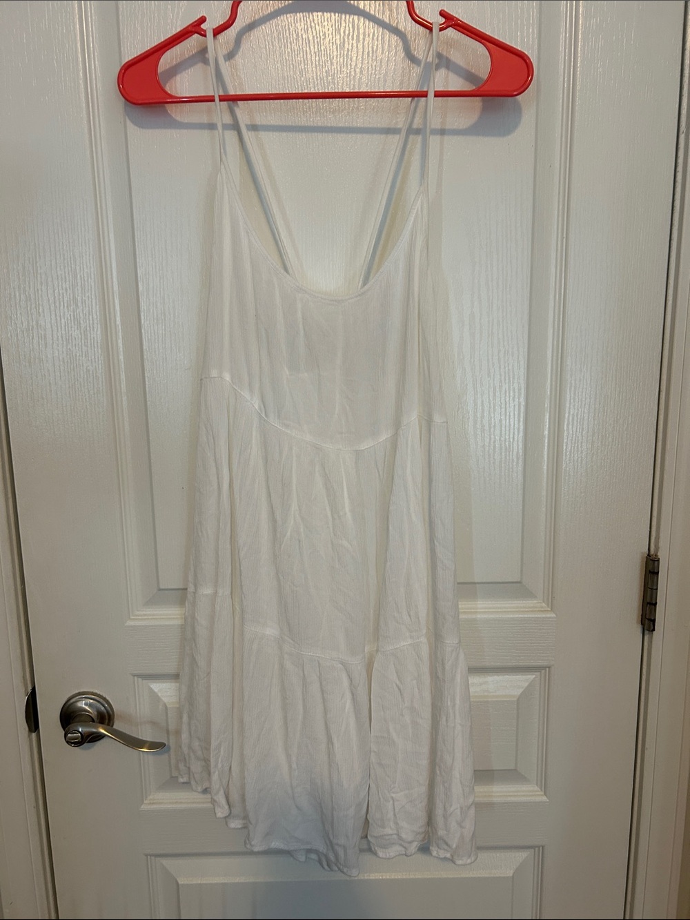 Roxy White Lightweight Spaghetti Strap Coverup Dress
